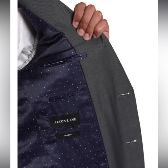 NWT Alton Lane Grey Tailored Fit Blazer Size 36S - Picture 3 of 9